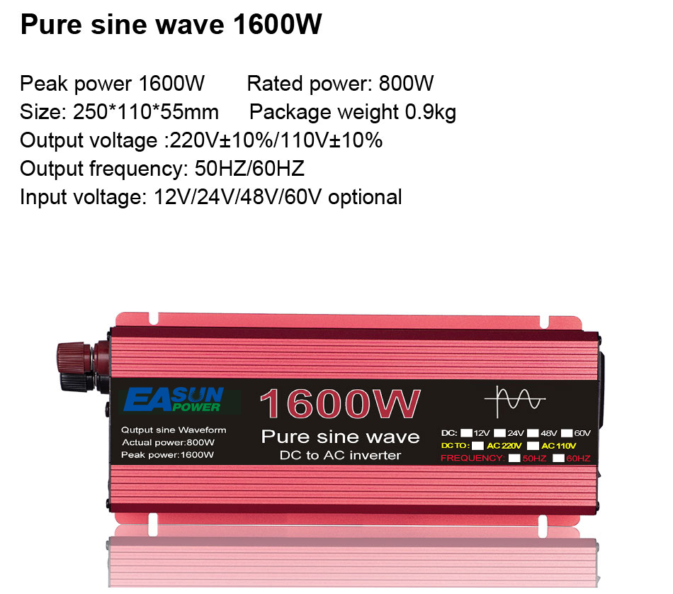 Měnič napětí 12V 1600W
