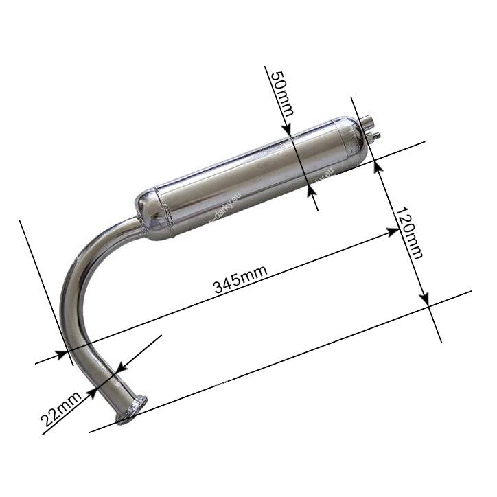 Originální výfuk na motokolo