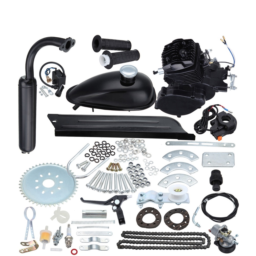 Přídavný motor na kolo 80ccm (kit) černý