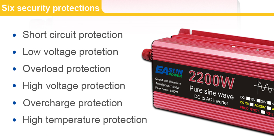 Měnič do karavanu 2200W