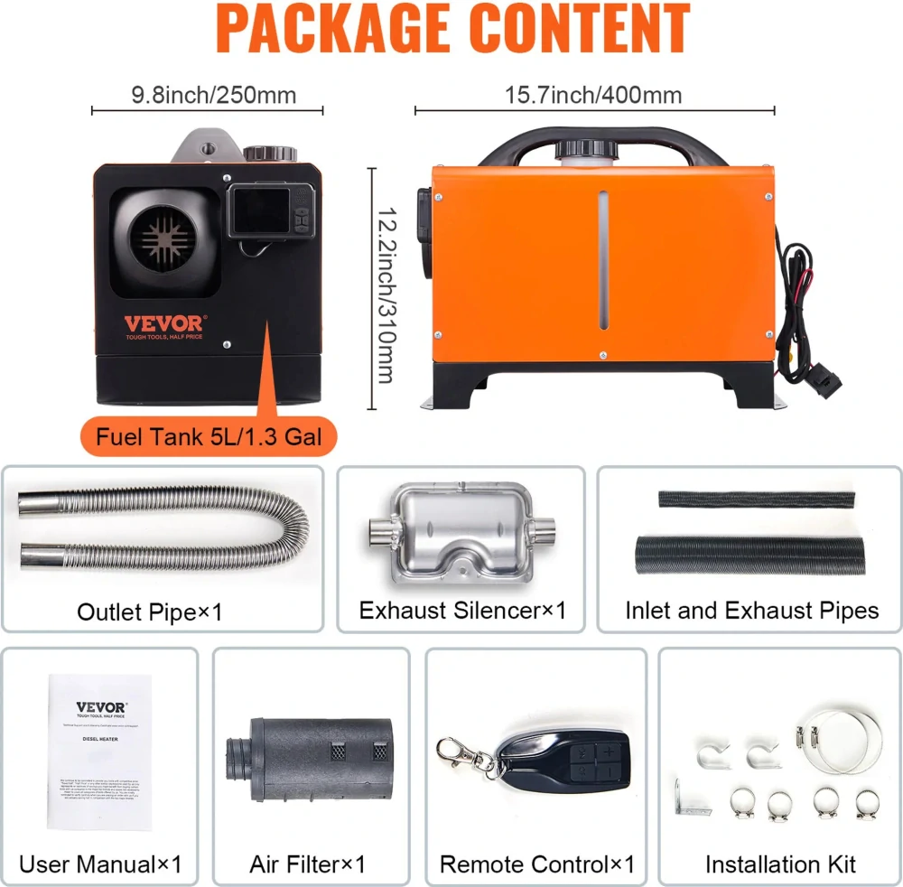 Nezávislé naftové topení na 12V