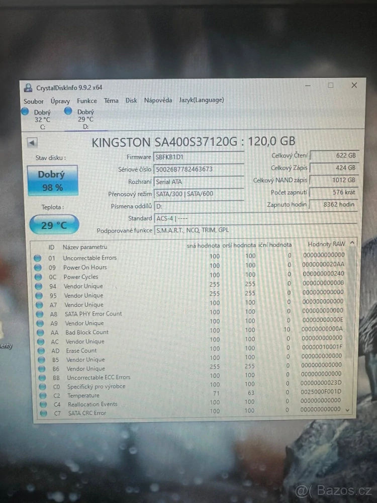 SSD Disk 120GB Kingston